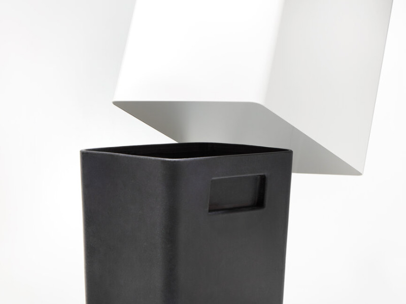 BASILEA Recycling Station, 1.5mm steel with plastic inner bin, choice of 3 sizes 2 BASILEA Recycling Station, 1.5mm steel with plastic inner bin, choice of 3 sizes - Image 2