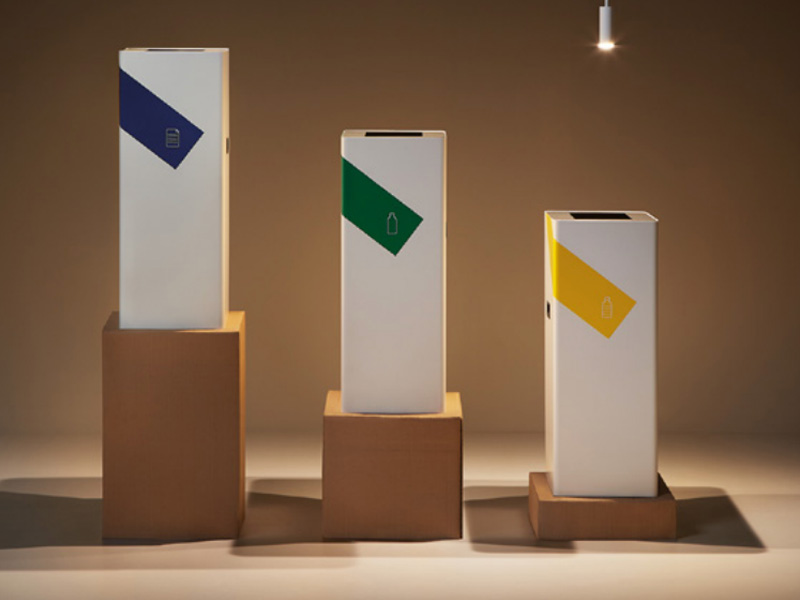 BASILEA Recycling Station, 1.5mm steel with plastic inner bin, choice of 3 sizes 4 BASILEA Recycling Station, 1.5mm steel with plastic inner bin, choice of 3 sizes - Image 4