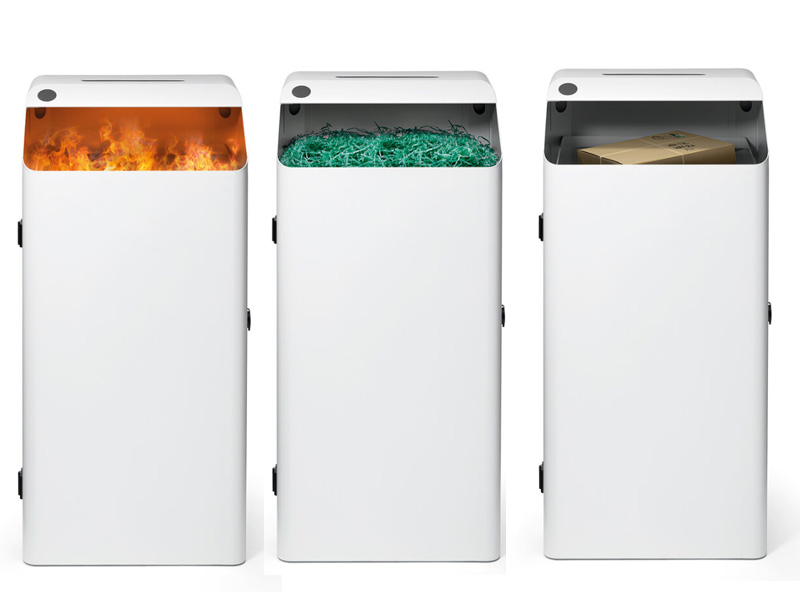 BADEN Recycling Station colour options made of 1.5mm steel with front swing door 7 BADEN Recycling Station colour options made of 1.5mm steel with front swing door - Image 7