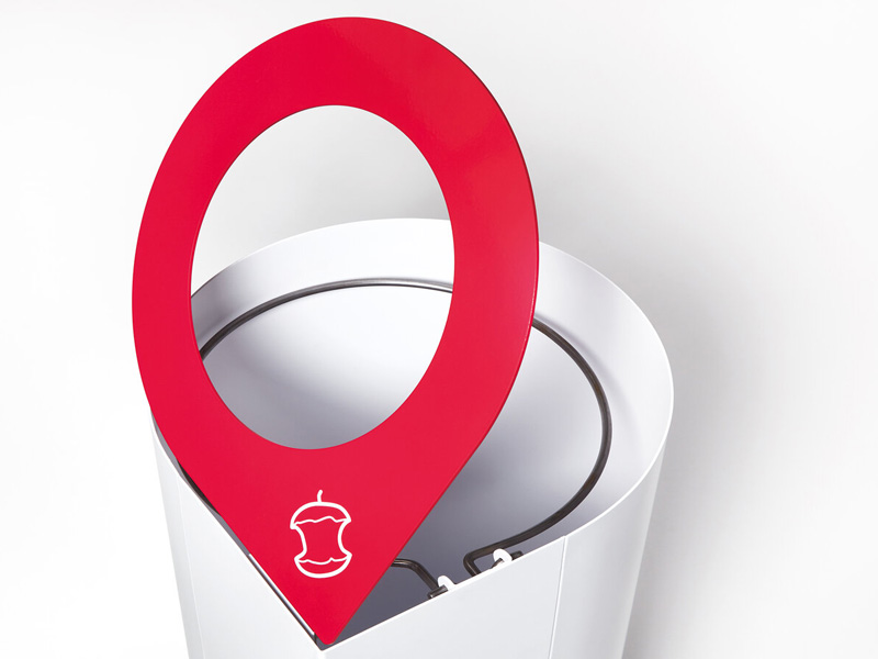 DAVOS Recycling Station, made from 1.2mm steel with tilting lid & rubber feet 3 DAVOS Recycling Station, made from 1.2mm steel with tilting lid & rubber feet - Image 3