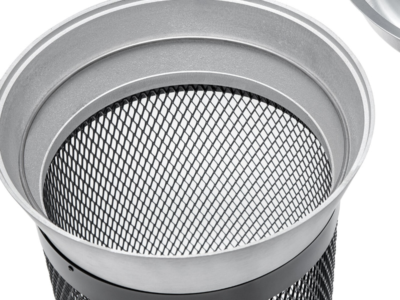 LAUSANNE Recycling Station, for indoor or outdoor use, steel body, aluminium head 4 LAUSANNE Recycling Station, for indoor or outdoor use, steel body, aluminium head - Image 4