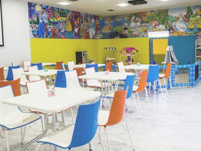ZEBRA Canteen stackable chair, made from Recyclable polymer with chrome legs.