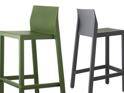 Kate 65 Barstool Out/Indoor Techno polymer 65cm (H) Stackable 2 Heights Colours