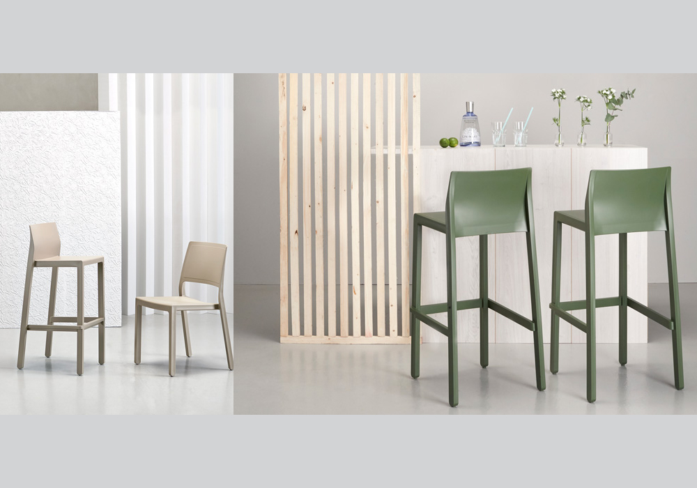 Kate 65 Barstool Out/Indoor Techno polymer 65cm (H) Stackable 2 Heights Colours 5 Kate 65 Barstool Out/Indoor Techno polymer 65cm (H) Stackable 2 Heights Colours - Image 5