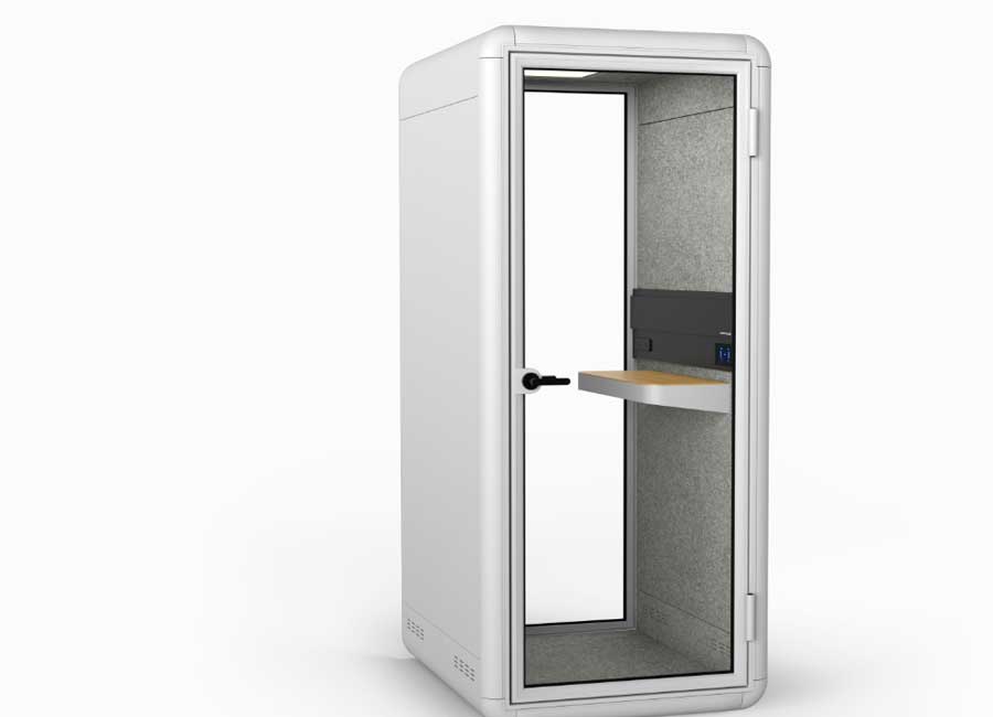 Solo Acoustic Booth 1 Person High Sound Absorption Glass Door Quiet Ventilation 4 Solo Acoustic Booth 1 Person High Sound Absorption Glass Door Quiet Ventilation - Image 4