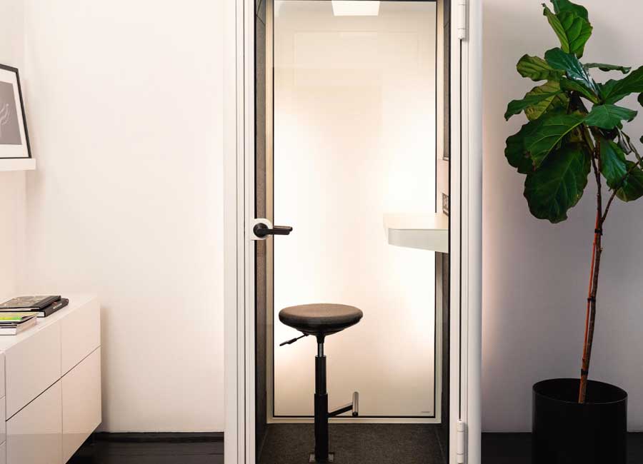 Solo Acoustic Booth 1 Person High Sound Absorption Glass Door Quiet Ventilation 3 Solo Acoustic Booth 1 Person High Sound Absorption Glass Door Quiet Ventilation - Image 3