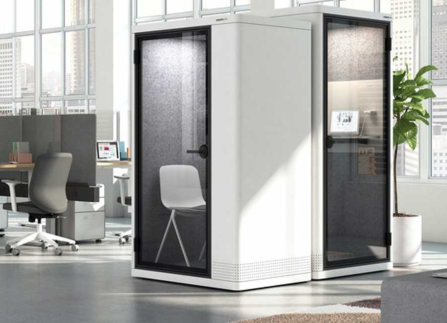 Solo Acoustic Booth 1 Person High Sound Absorption Glass Door Quiet Ventilation 2 Solo Acoustic Booth 1 Person High Sound Absorption Glass Door Quiet Ventilation - Image 2