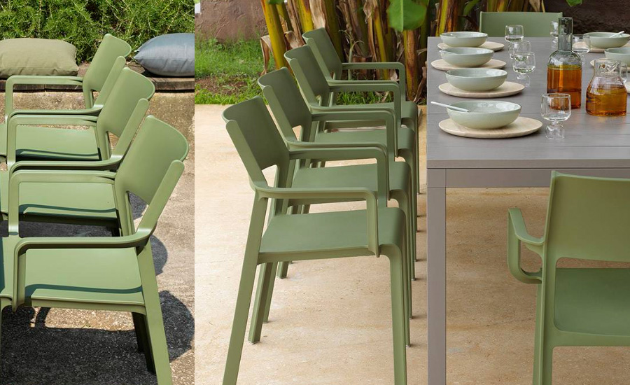 Trill Polypropylene Chair With/Without Arms, Non Slip Feet, Matt, Recyclable. 1 Trill Polypropylene Chair With/Without Arms, Non Slip Feet, Matt, Recyclable.