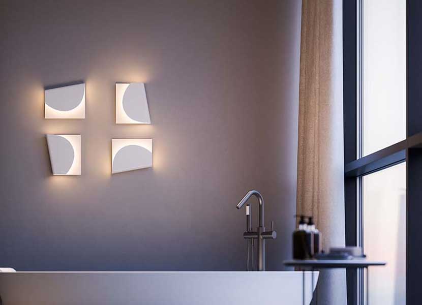 Wall Lighting with a Rotating Structure, Powder Coated Aluminium, 4 Finishes. 4 Wall Lighting with a Rotating Structure, Powder Coated Aluminium, 4 Finishes. - Image 4