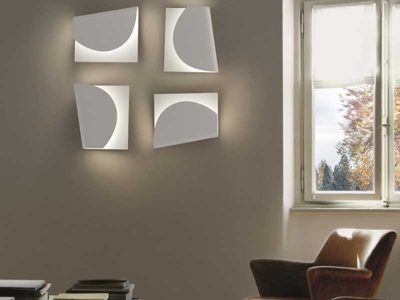 Wall Lighting with a Rotating Structure, Powder Coated Aluminium, 4 Finishes.