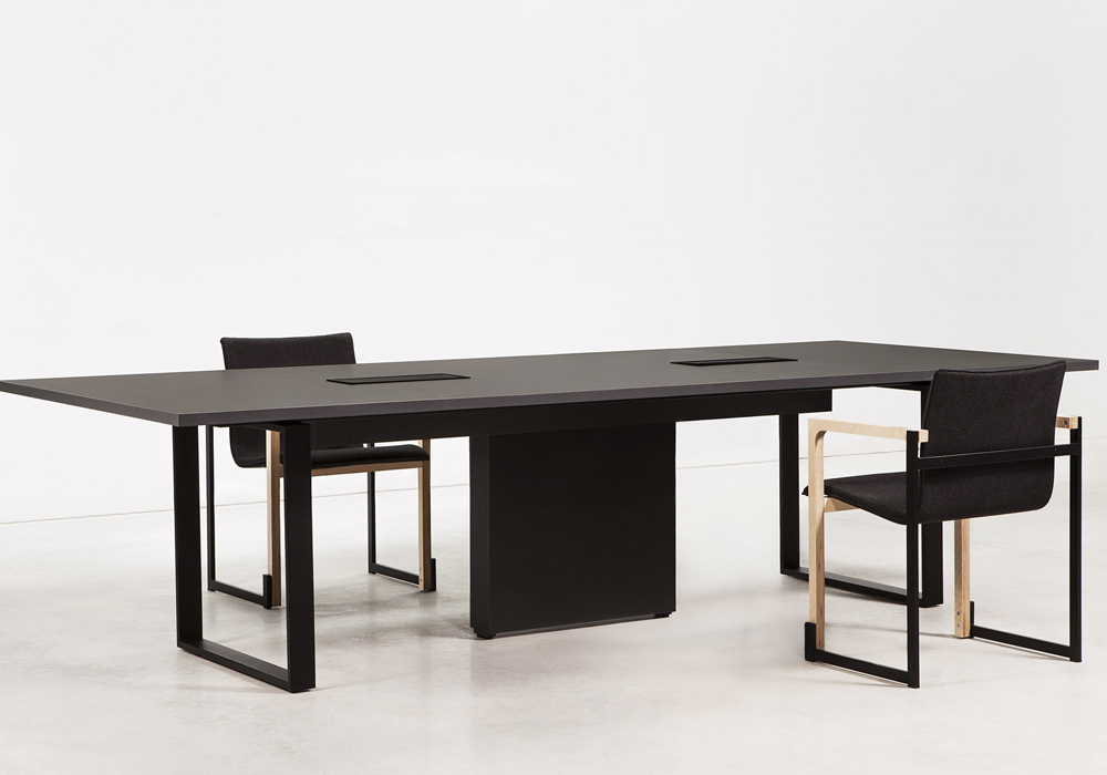 BAT Bench Desk system with 30mm tops, metal sled legs & cable management 6 BAT Bench Desk system with 30mm tops, metal sled legs & cable management - Image 6