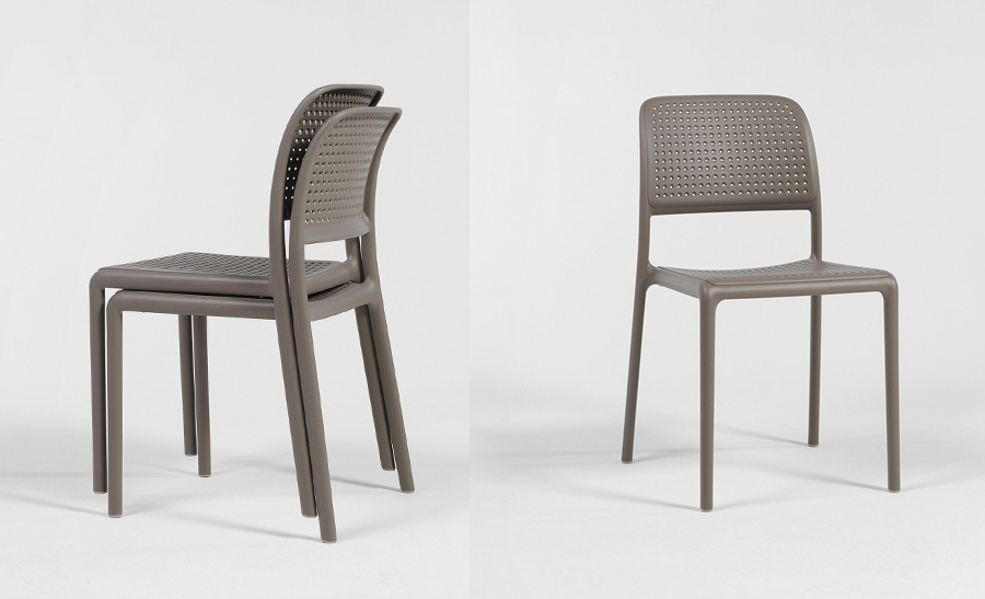 BORA Bistrot One piece polypropylene chair with arms, non-slip feet, Recyclable 4 BORA Bistrot One piece polypropylene chair with arms, non-slip feet, Recyclable - Image 4