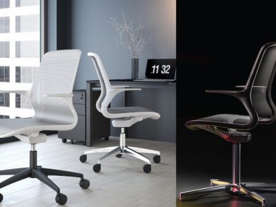 SUZI MESH Operator chair sculpted 1 piece chair, arms Supporting Tilt Mechanism