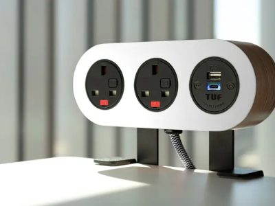 PLY Power module with birch plywood and laminate finish, 2 & 3 gang versions.