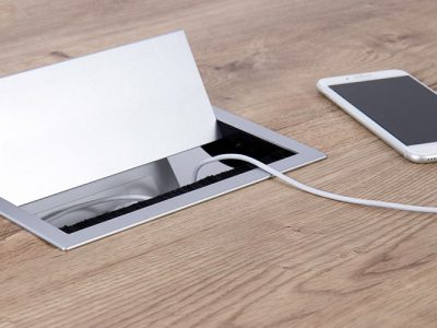 QF PUSH ME PULL YOU Power module flush mounted rotating lid USB/data/AV/AC options