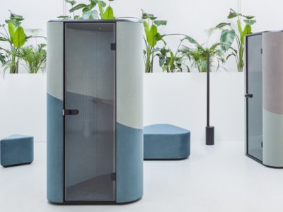 Hana Acoustic Booth High Sound Absorption  2 Point Lighting Automatic Ventilation