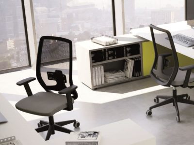 JEN Task/Operator chair with adjustable arms & Synchro mechanism, lumbar support