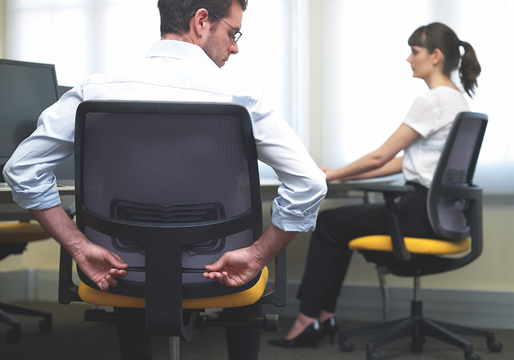 LIVELY Ergonomic Chair, Adjustable arm rests & lumber support synchro mechanism 3 LIVELY Ergonomic Chair, Adjustable arm rests & lumber support synchro mechanism - Image 3