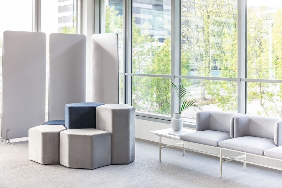 BAZALTO Hexagonal Poufs offer a customizable layout for less formal spaces 7 BAZALTO Hexagonal Poufs offer a customizable layout for less formal spaces - Image 7