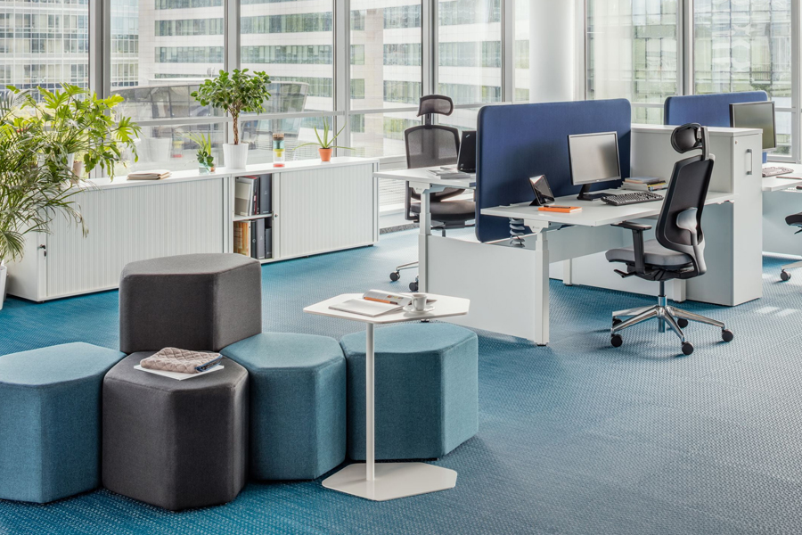 BAZALTO Hexagonal Poufs offer a customizable layout for less formal spaces 6 BAZALTO Hexagonal Poufs offer a customizable layout for less formal spaces - Image 6