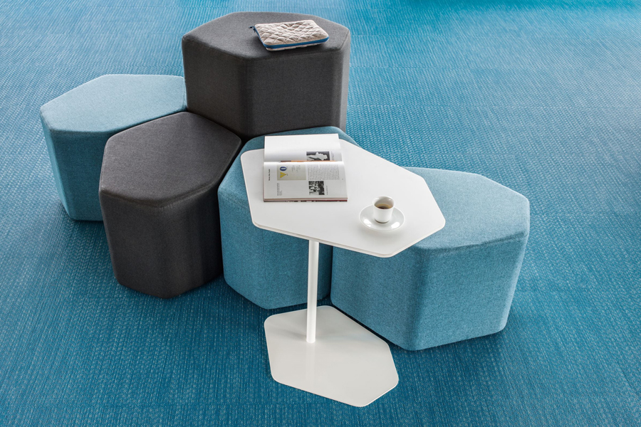BAZALTO Hexagonal Poufs offer a customizable layout for less formal spaces 5 BAZALTO Hexagonal Poufs offer a customizable layout for less formal spaces - Image 5