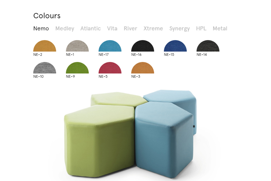 BAZALTO Hexagonal Poufs offer a customizable layout for less formal spaces 3 BAZALTO Hexagonal Poufs offer a customizable layout for less formal spaces - Image 3