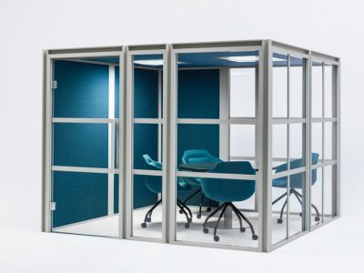 Hako Acoustic Pods High Sound Absorption, Holds 6 Persons, Quiet Ventilation