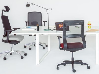 TANYA Operator chair, adjustable arms, auto synchro mechanism & lumbar support
