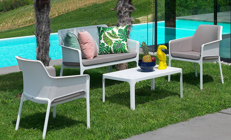 Net Table is made of fiberglass, with square patterns. Indoor and outdoor use 3 Net Table is made of fiberglass, with square patterns. Indoor and outdoor use - Image 3