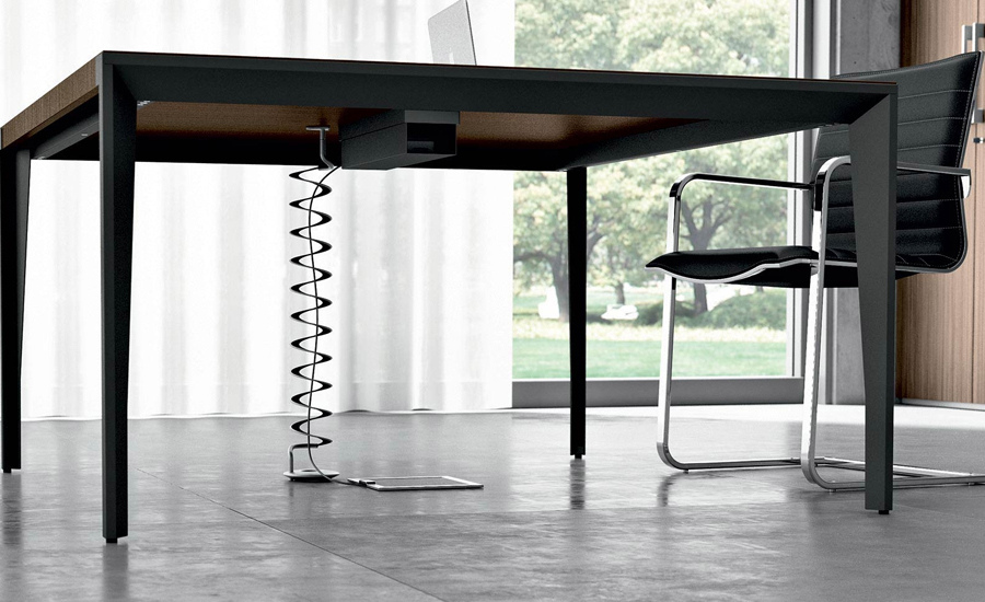 X9 Italian designed Meeting Tables, quality materials, metal, leather, wood finish 4 X9 Italian designed Meeting Tables, quality materials, metal, leather, wood finish - Image 4