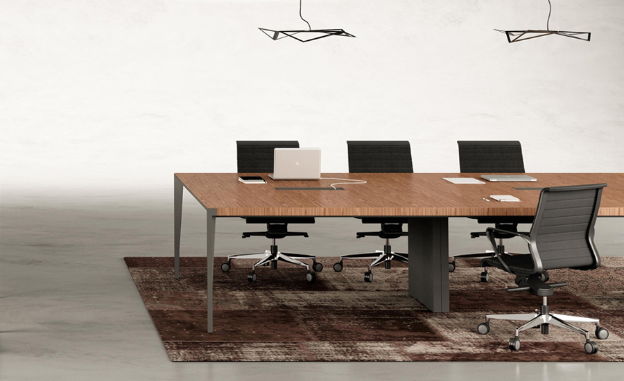 X9 Italian designed Meeting Tables, quality materials, metal, leather, wood finish 5 X9 Italian designed Meeting Tables, quality materials, metal, leather, wood finish - Image 5