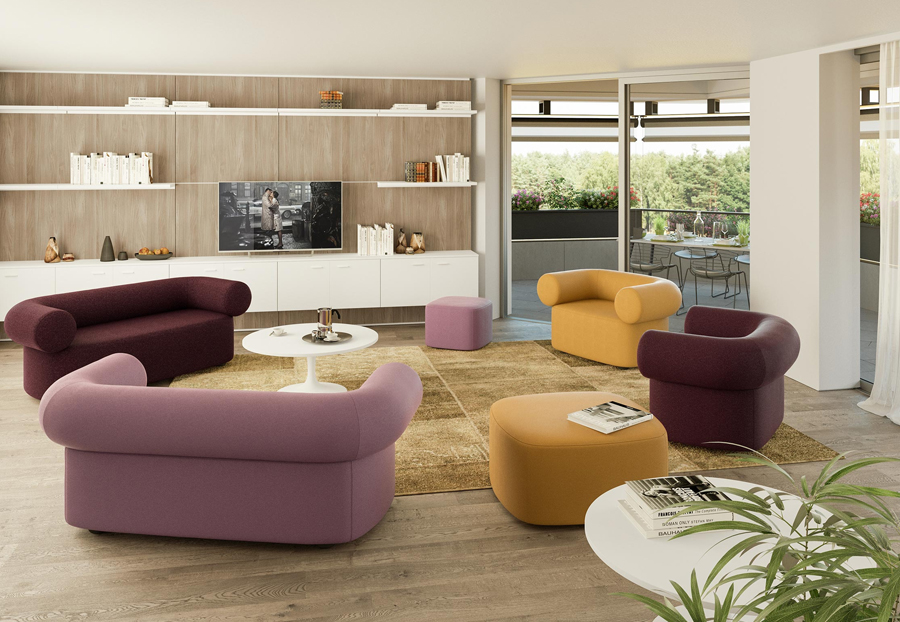 ABBEY Italian designed Armchairs & Sofas, handcrafted visible stitching 2 ABBEY Italian designed Armchairs & Sofas, handcrafted visible stitching - Image 2