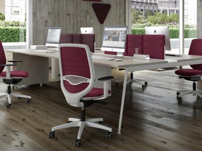 OKAY Operator chair, adjustable arms & lumbar support, optional synchro mechanism