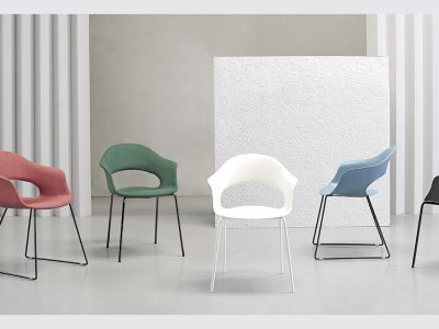 Lady B Techno polymer Stackable 4 High Armchair, Various Colours, Recyclable.