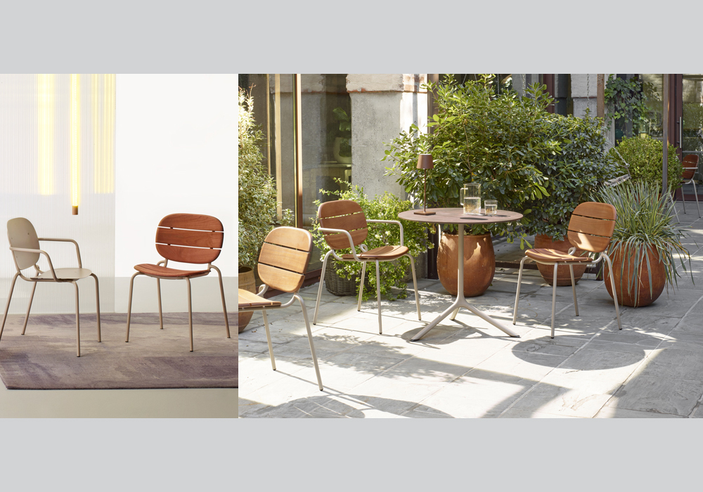 SISI Outdoor/Indoor chair, One Piece, Multi Material Chair, Slender Frame. 2 SISI Outdoor/Indoor chair, One Piece, Multi Material Chair, Slender Frame. - Image 2