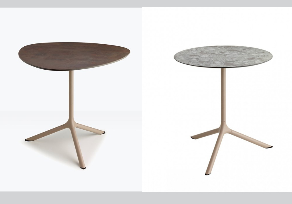 Tripe 3 Spoke Support Flexible Table, Aluminium Base, Multiple Options Available 2 Tripe 3 Spoke Support Flexible Table, Aluminium Base, Multiple Options Available - Image 2