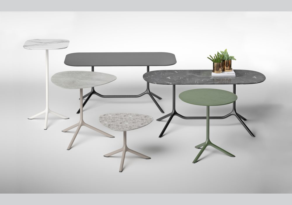 Tripe 3 Spoke Support Flexible Table, Aluminium Base, Multiple Options Available 6 Tripe 3 Spoke Support Flexible Table, Aluminium Base, Multiple Options Available - Image 6