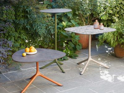 Tripe 3 Spoke Support Flexible Table, Aluminium Base, Multiple Options Available