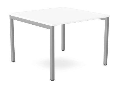 C-Sense Single Piece Square Meeting Table & Large Table Starter Section