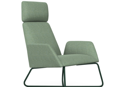 Manta Lounge Armchair With Skid Base