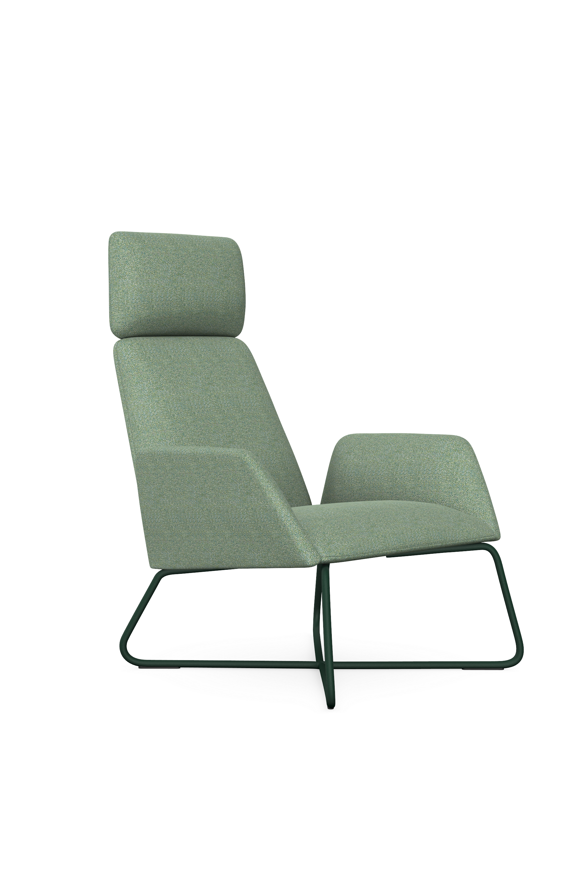 Manta Lounge Armchair With Skid Base 1 Manta Lounge Armchair With Skid Base