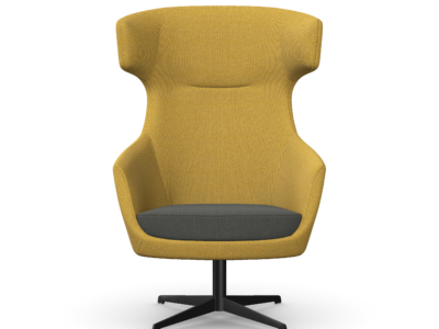 AVA Lounge Chair with 4 Star Metal Base