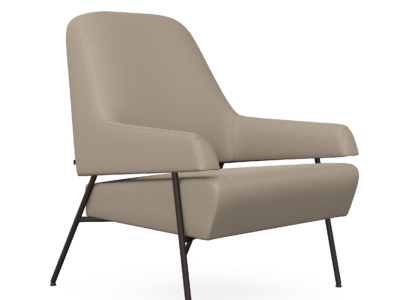 Gap Low Armchair with Metal Legs