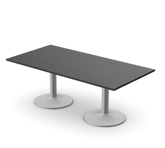 Kito Rectangular Meeting Table, Double Cylinder Leg Base - Size 2000mm x 1000mm 1 Kito-Rectangular-Meeting-Table,-Double-Cylinder-Leg