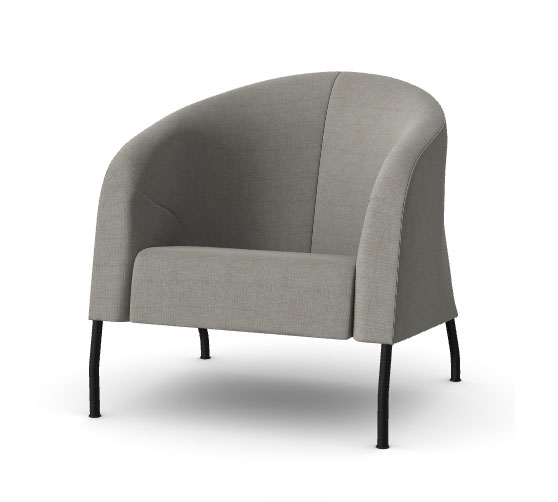 Mula Armchair with Metal Legs 1 Mula-Armchair-with-Metal-Legs