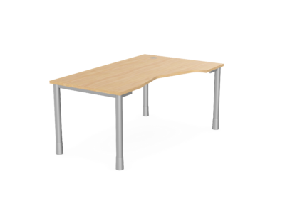 Curved Office Desk / Desking System Polo K Top
