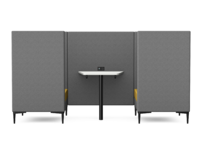 ELEMENT - Two Seat Highback Booth with Table
