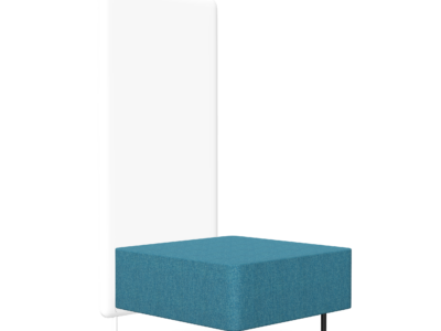 Wall In Pouffe to be Connected with 1 Partition Wall - Model 11