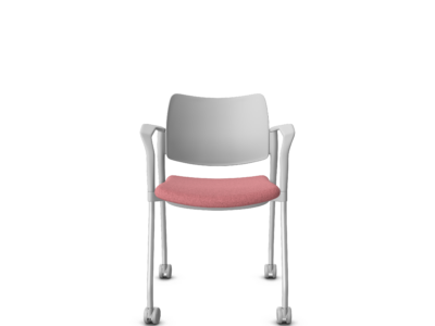 KB-TIM-PT Soft Seat Chair on Wheels with Optional Table Atacched
