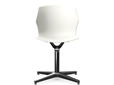 DIFFUSE Polypropylene Meeting Room Chair with 4 Star Metal Base